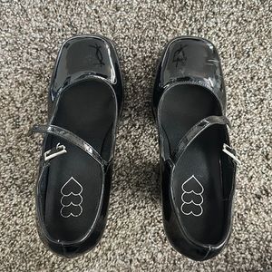 NastyGal - Black Platform Patent Mary Janes - Size US Women’s 5